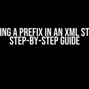 Inserting a Prefix in an Xml String: A Step-by-Step Guide