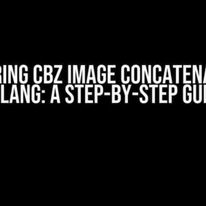 Mastering CBZ Image Concatenation in GoLang: A Step-by-Step Guide