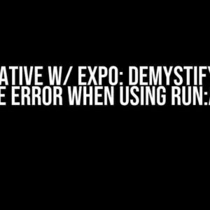 React Native w/ Expo: Demystifying the “Strange Error When Using run:android”